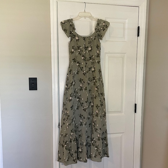 Reformation Butterfly Dress in Verde - Picture 2 of 9